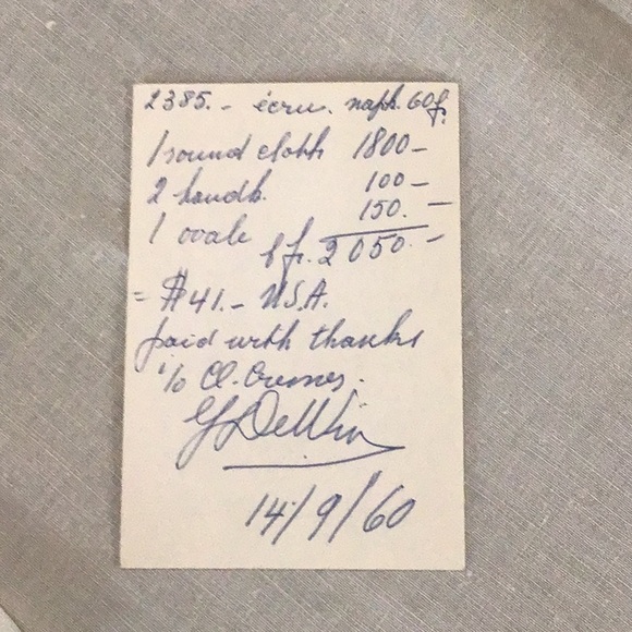 Round Lace Vintage tablecloth & 6 napkins - Picture 5 of 6